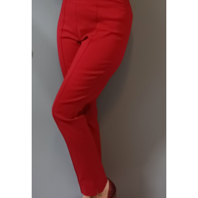 Pantalon long rouge pull on extensible